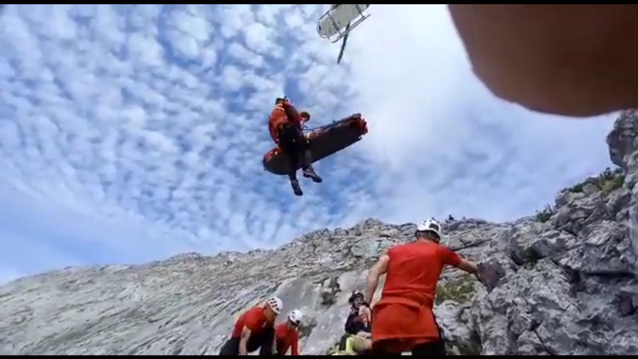 Intenso fin de semana de la Sección de Montaña de la Ertzaintza con rescates en Untzillaitz y Anboto