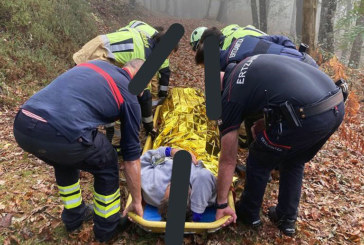 Rescatan a un montañero de </br>42 años que ha sufrido una caída en el parque natural de Urkiola