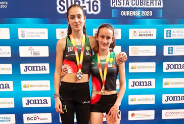 Laia Cariñanos e Ixone Sánchez, <br/>oro y plata en los Campeonatos de España sub-16 en pista cubierta