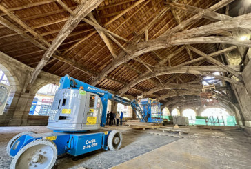 Las obras del pórtico de Andra Mari avanzan por el ala oeste
