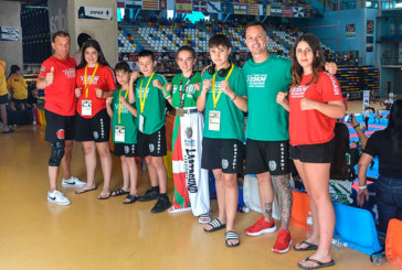 El durangarra Paul Urien y la elorriarra Sune Larrea, campeones de España de kickboxing