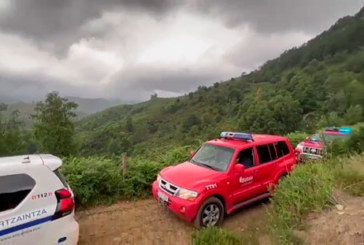 Rescatado en helicóptero un escalador herido en el monte Oiz
