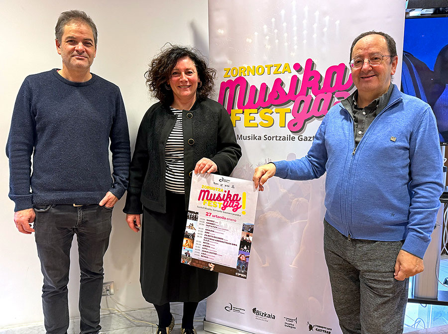 El ‘Zornotza Musikagaz Fest! 2024’ contará con 12 grupos emergentes de la música en euskera