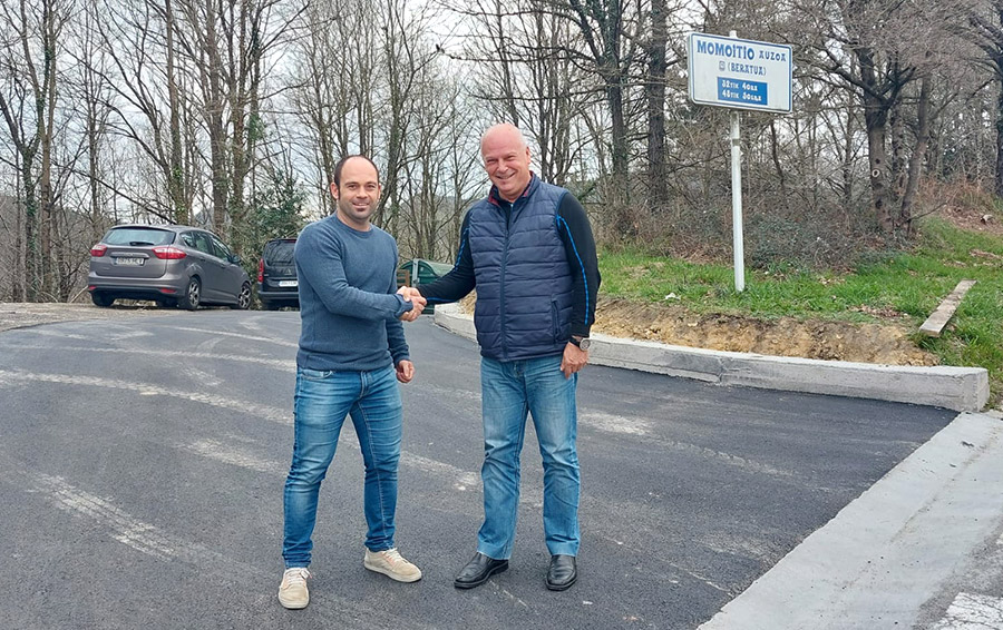 Los ayuntamientos de Abadiño y Garai concluyen la reparación del camino rural a Beratu y Aiartza