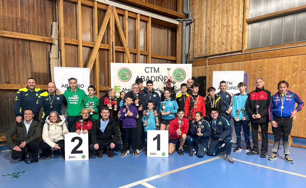 El Club de Tenis de Mesa de Abadiño logra 4 campeonatos de Bizkaia