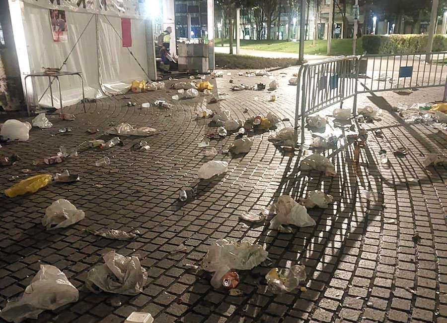 El Ayuntamiento de Amorebieta llama a “la responsabilidad” por la basura generada en el Gazte Eguna