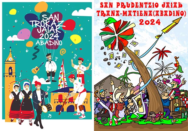 Abadiño elige los carteles que anunciarán las fiestas de San Prudentzio y San Trokaz