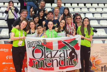 El Olazarmendi luce con dos oros en el Campeonato Nacional base de gimnasia rítmica