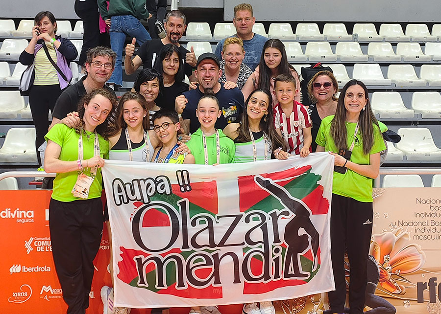 El Olazarmendi luce con dos oros en el Campeonato Nacional base de gimnasia rítmica
