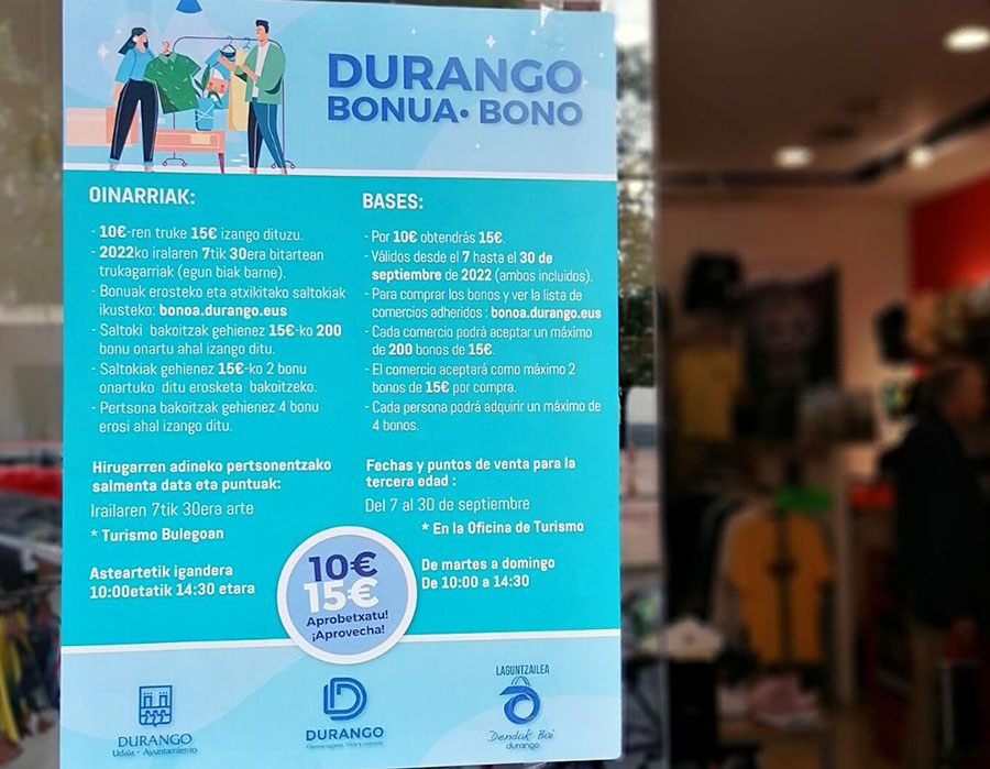La nueva campaña de bonos comenzará mañana en Durango con 10.000 unidades a la venta