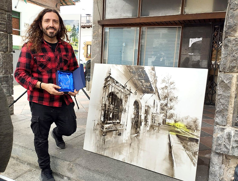 El murciano Carlos Montero se impone en el Concurso de Pintura al Aire Libre de Berriz