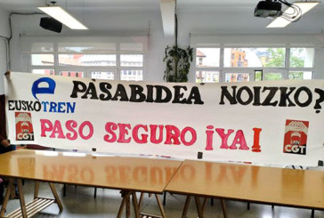 La CGT convoca una concentración para exigir un paso peatonal seguro al polígono de Lebario