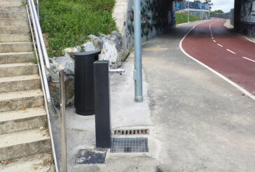 La bicipista de Amorebieta a Iurreta cuenta con una tercera fuente a la altura de la ikastola Lauaxeta