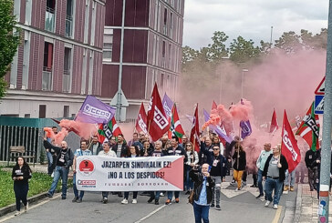 CCOO convoca una nueva concentración contra el despido de su delegado sindical en Fumbarri