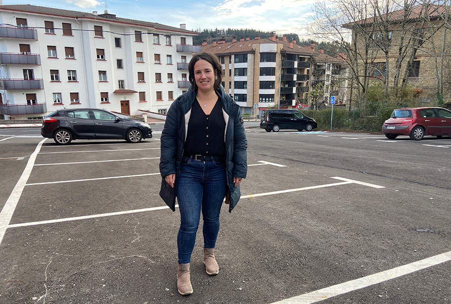 ETS habilita un parking de 25 plazas en la renovación de la estación de tren de Zaldibar