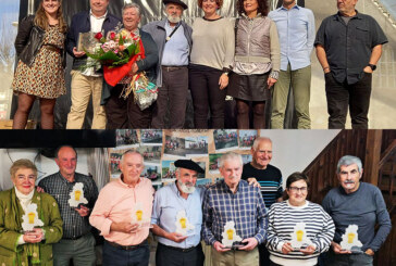 Emotivos homenajes a Kristinas Mardaras y a los fundadores del Iurreta txirrindulari elkartea