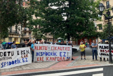 La plantilla de la empresa Aldetu convoca una manifestación para esta tarde en Amorebieta-Etxano