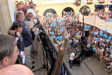 Karmelitak y SDA comparten el ‘saque de honor’ de las fiestas de Amorebieta-Etxano