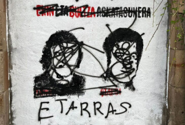 EH Bildu denuncia el ataque al mural de Txiki y Otaegi en Durango