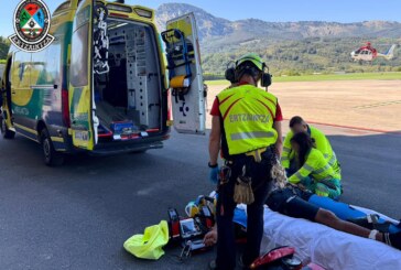 Rescatan a un escalador con una posible fractura de tobillo en la zona sur del monte Untzillatx
