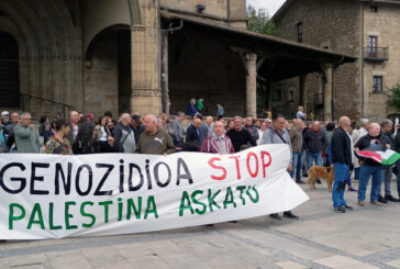 Paros en Durangaldea en protesta por el genocidio palestino