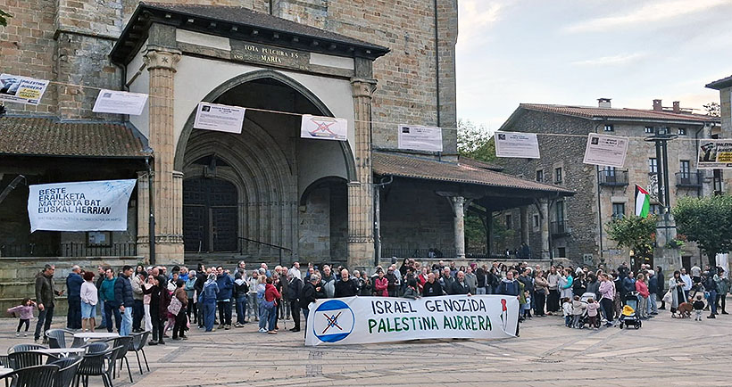 Durango, Amorebieta y Elorrio vuelven a salir a la calle en contra de los últimos ataques israelíes en Gaza