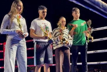 Ilias Rebroub, del Fexmack Abadiño, vence por K.O. en la velada de kickboxing de Mallabia