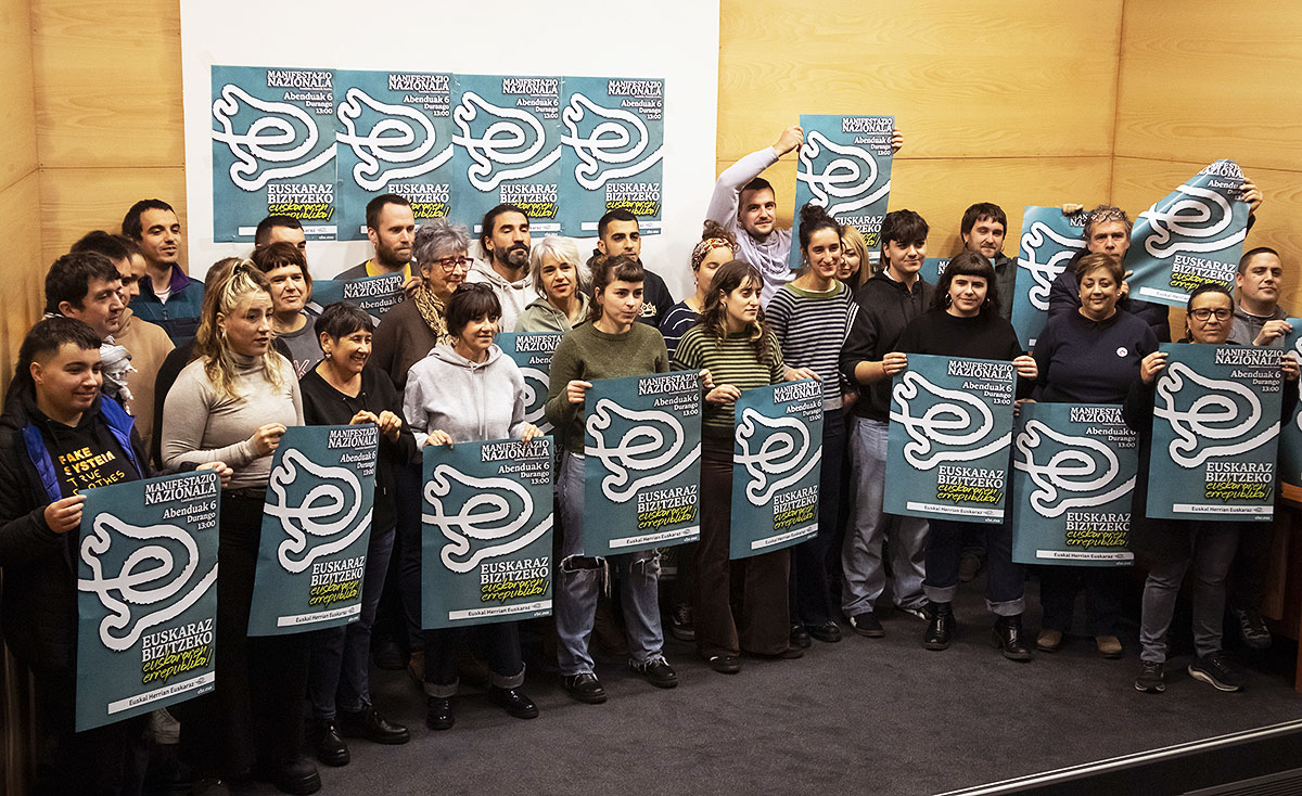 30 erakundek baino gehiagok euskararen aldeko mobilizazioa antolatu dute abenduaren 6rako
