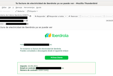 Denuncian una campaña de phishing que suplanta a Iberdrola para robar información bancaria