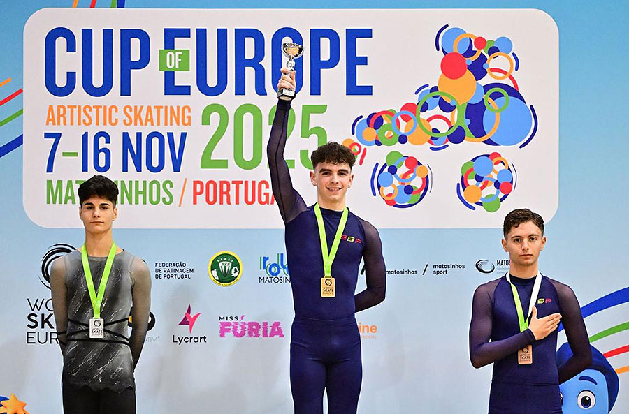 El zornotzarra Andoni Ibarra se proclama campeón de Europa de patinaje artístico sobre ruedas