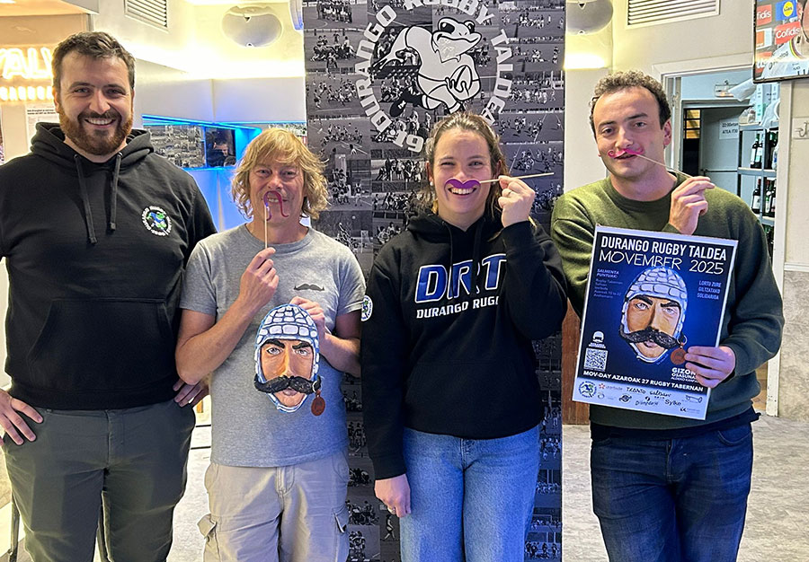 Durango Rugby Taldea relanza su implicación con Movember para visibilizar la salud masculina