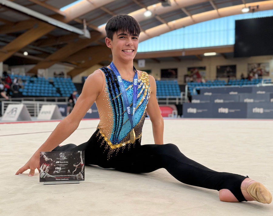 Histórico oro estatal para el club Olazarmendi en la primera Copa Base masculina de rítmica