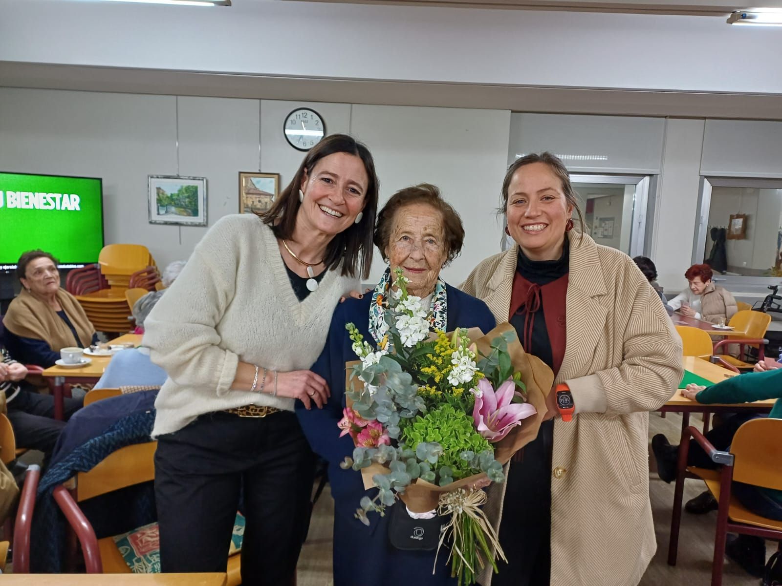 La durangarra Carmina Aja Cruz celebra su centenario