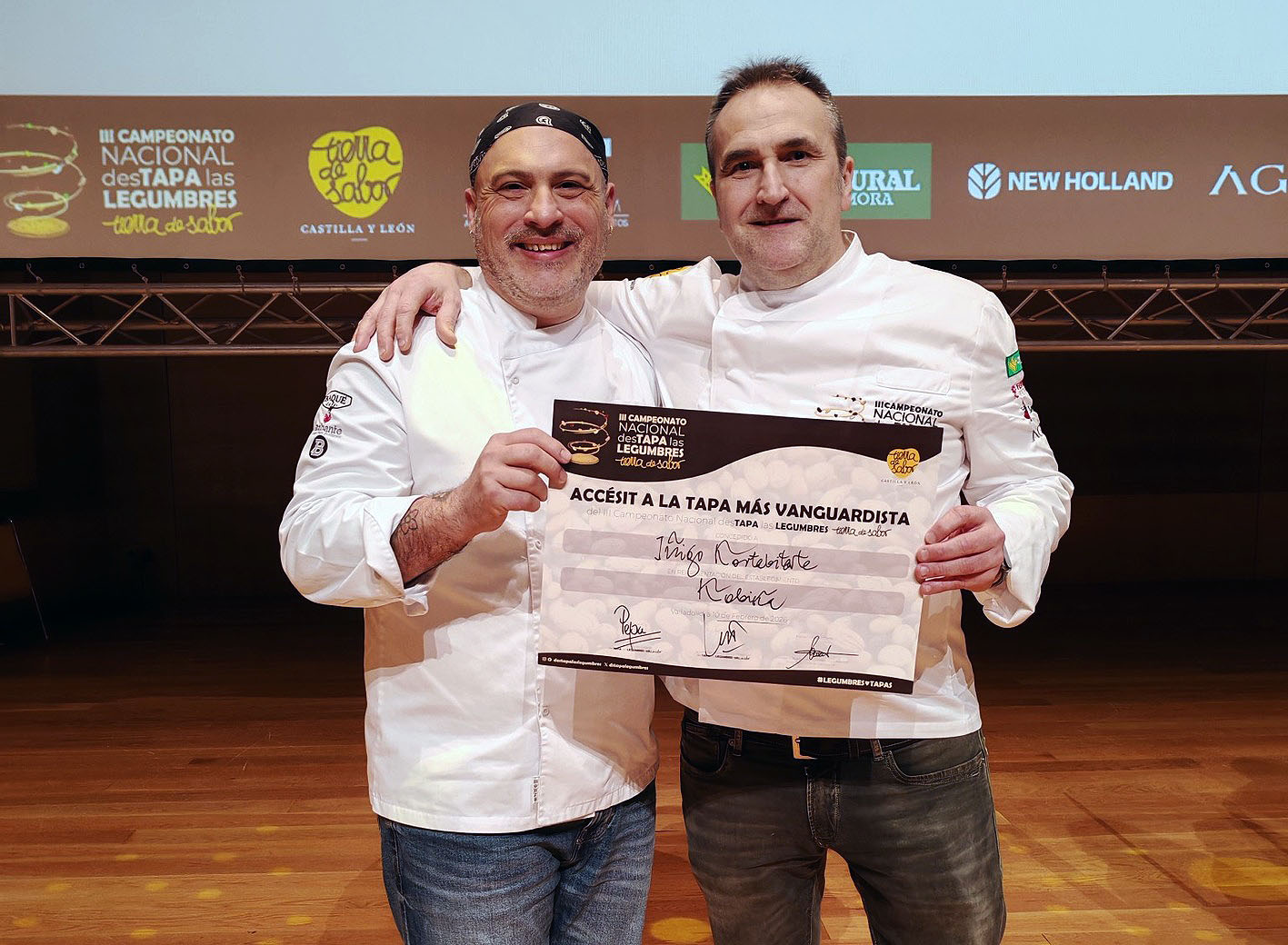 El restaurante Kobika regresa del campeonato de Valladolid con el premio a ‘La tapa más vanguardista’