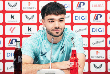 El central Unai Egiluz regresa a los entrenamientos tras su grave lesión: “Mi sueño es jugar en San Mamés”