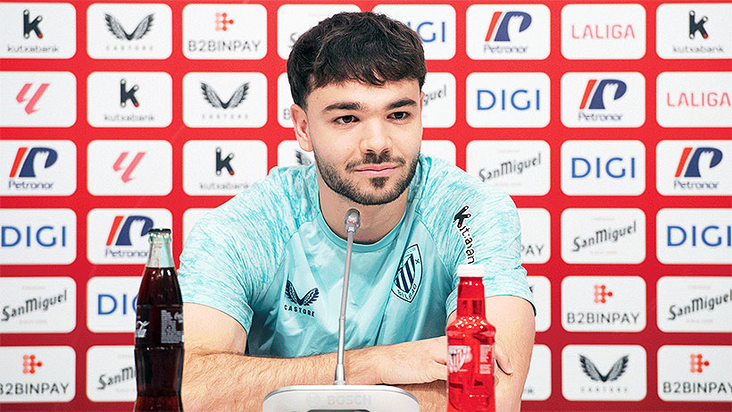 El central Unai Egiluz regresa a los entrenamientos tras su grave lesión: “Mi sueño es jugar en San Mamés”