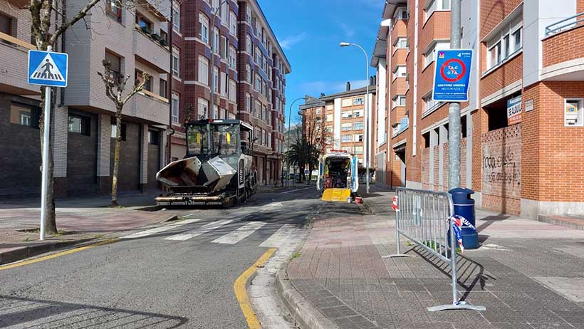 Las obras de asfaltado proseguirán la próxima semana tras las reparaciones en Gallanda y Oiz