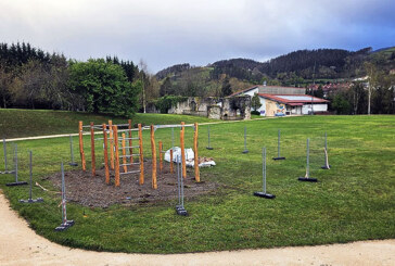 Kalistenia parkea atontzeko lanak, martxan Olazarren