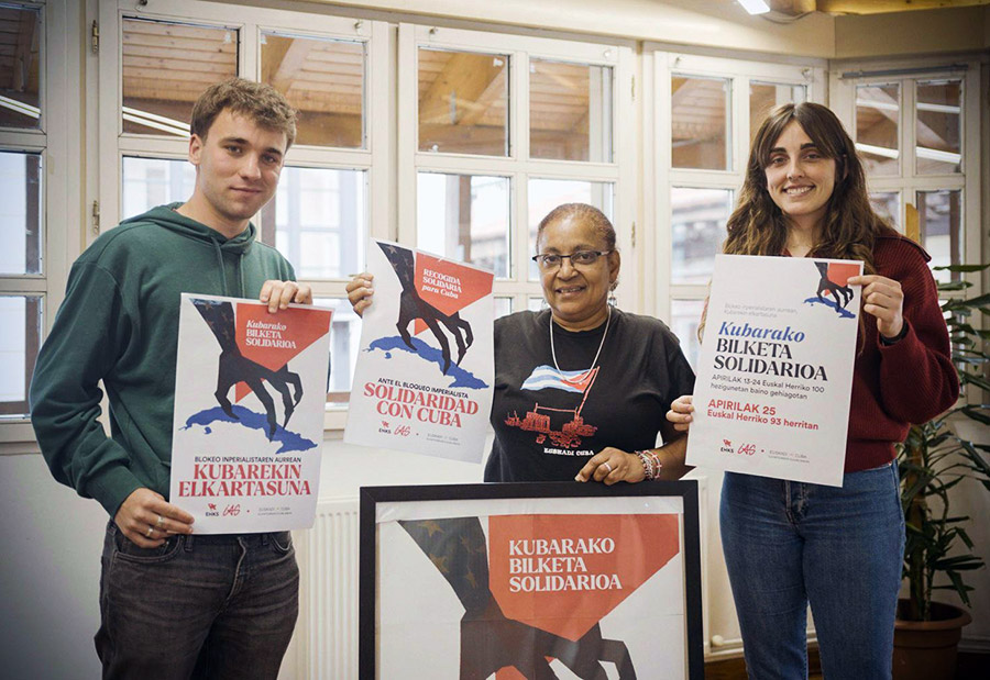Oinarrizko produktuen bilketa antolatu dute Durangaldean Kubari laguntzeko