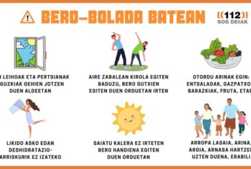 El Gobierno Vasco activa la alerta naranja para mañana y el jueves por temperaturas altas persistentes