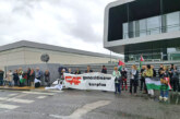 Medio centenar de personas denuncia la participación de CAF en territorios ocupados de Palestina
